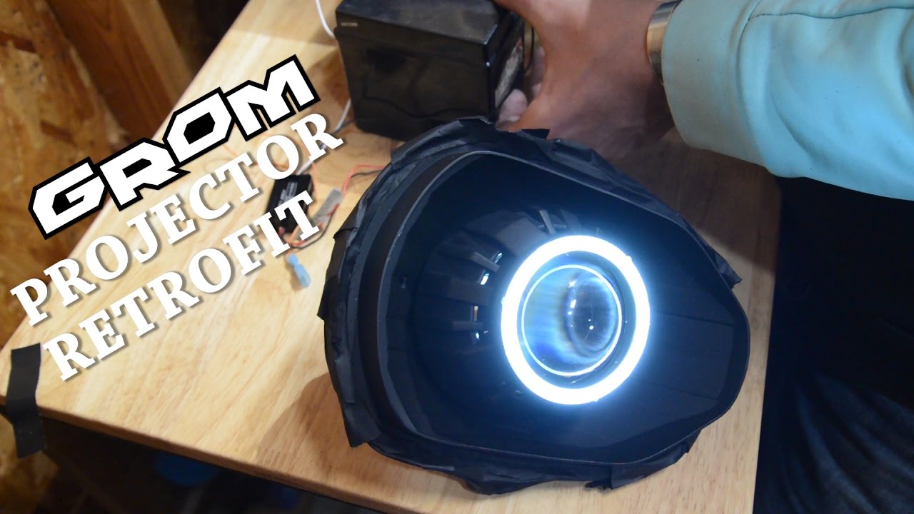 Honda Grom Projector Retrofit | TheRetroFitSource Motorcycle Kit