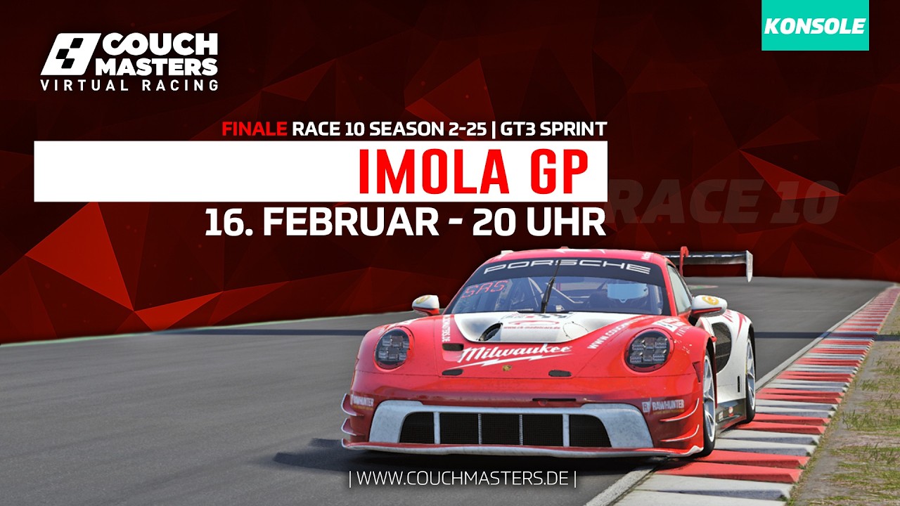 Couch Masters - Virtual Racing | Imola GP | FINALE S2R10-2025/26 | KONSOLE | GT3 Sprint