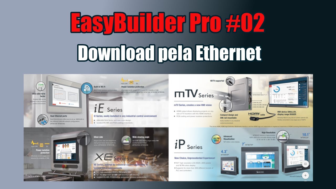 EasyBuilder Pro #02 - Download pela ETHERNET