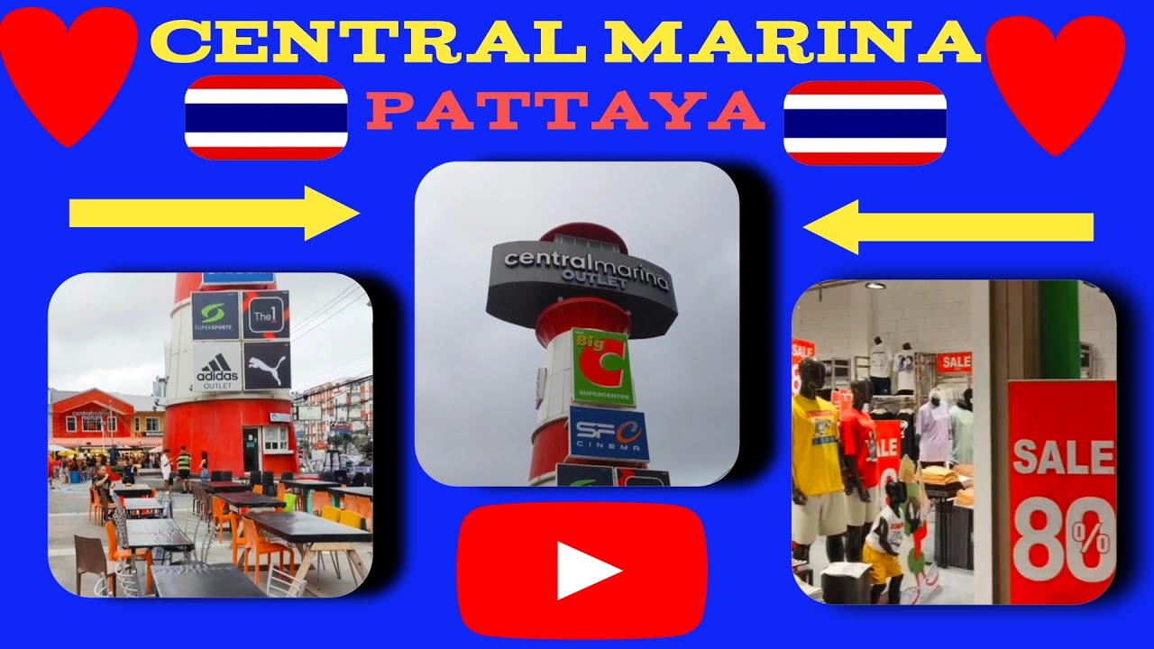 PATTAYA CENTRAL MARINA WALK TOUR | PATTAYA SHOPPING MALL !🇹🇭♥️#pattaya#walknasha