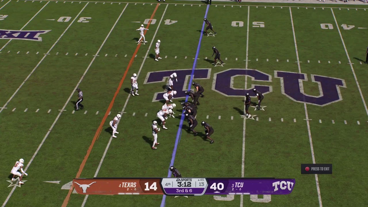 CFB26 KINETIKCFB P5 League Texas Longhorns at TCU Horned Frogs