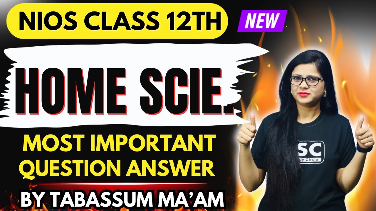 NIOS Class 12th Home Science Most Important Questions | NIOS Home Science 321 Most Imp Ques Ans