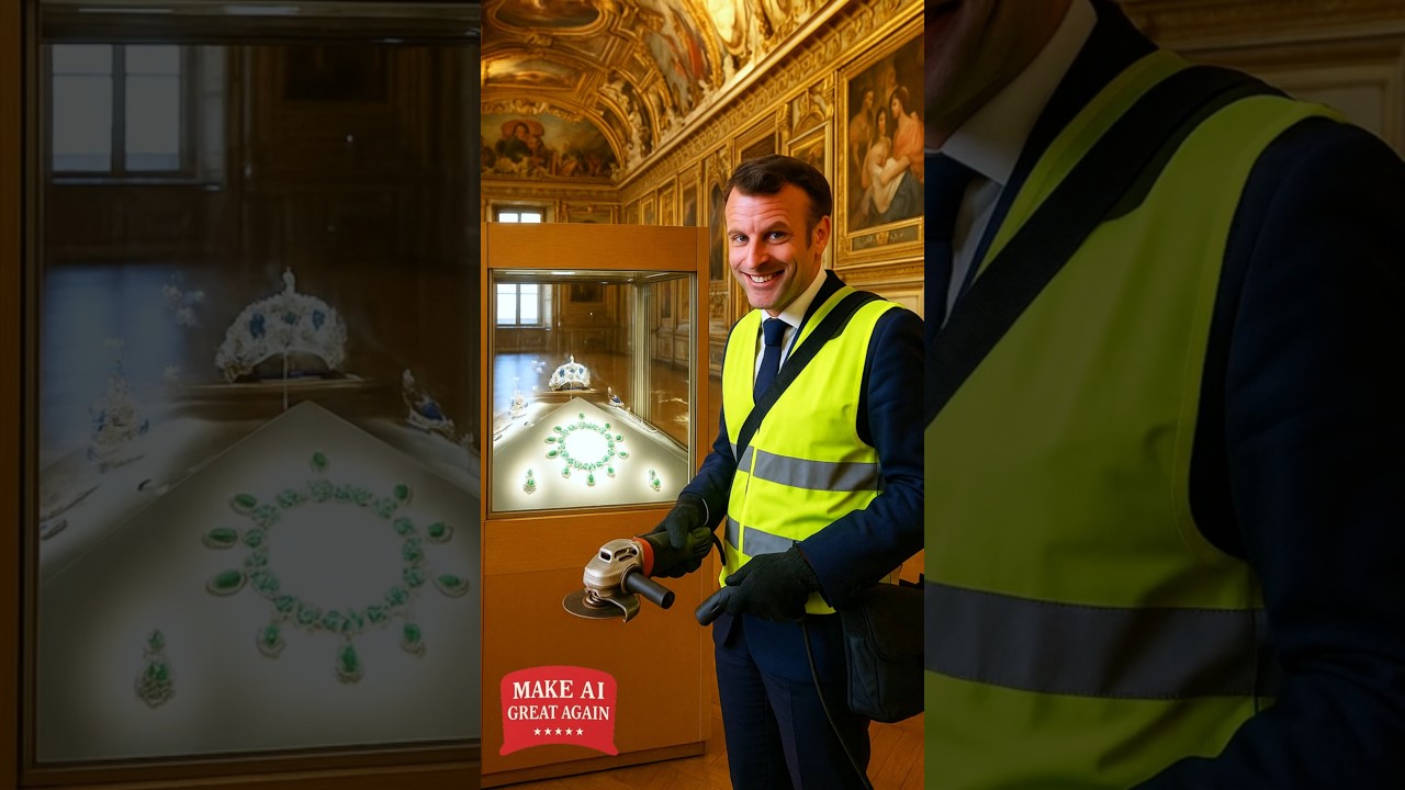 Макрона поймали на краже драгоценностей Лувра🚨👑💎🇫🇷