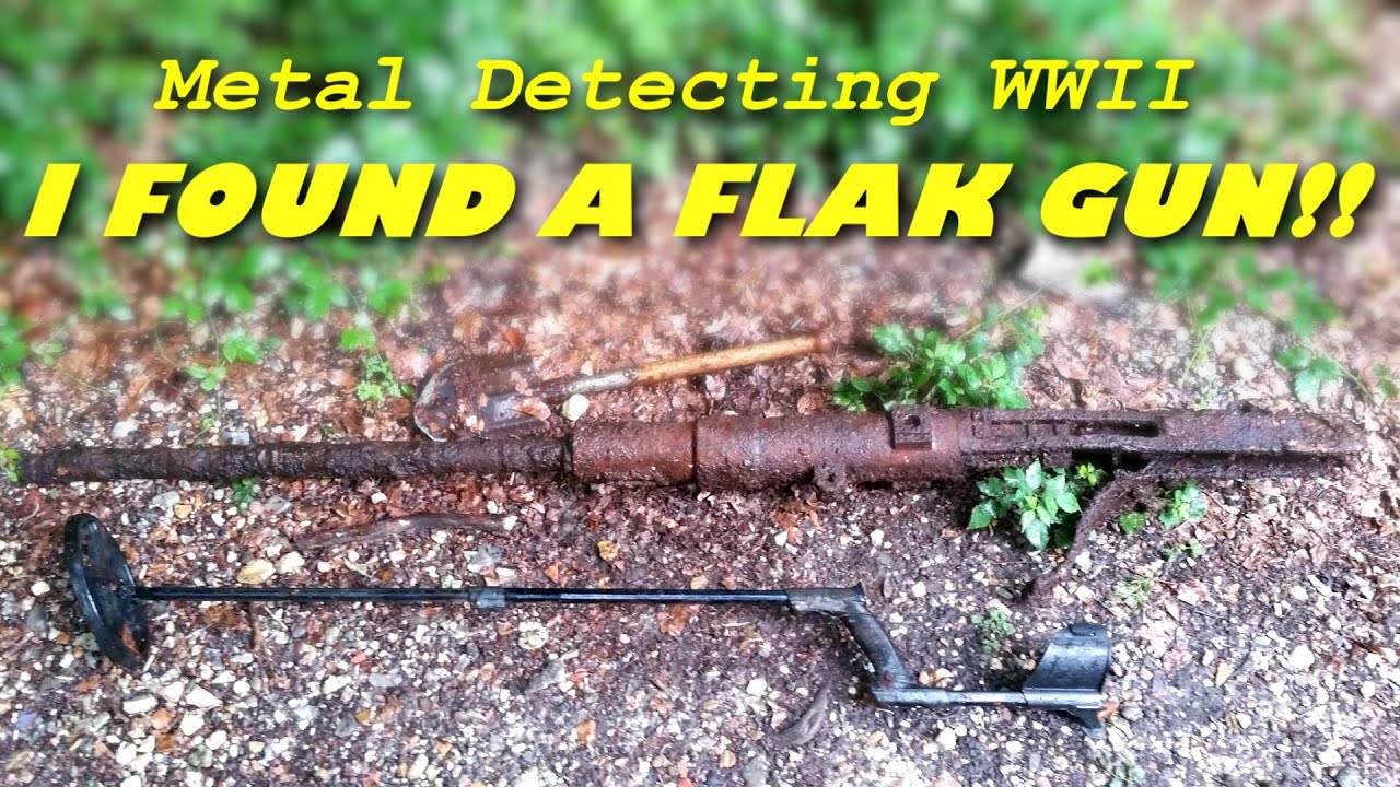 Metal Detecting WW2 - FLAK GUN FOUND!!! 20mm German Flak 30 / 38 Flugabwehrkanone - History Secrets