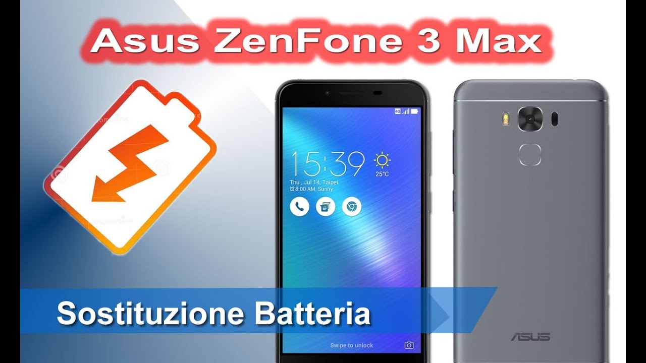 Asus ZenFone 3 Max ZC553KL / X00DD sostituzione batteria - Battery Replacement