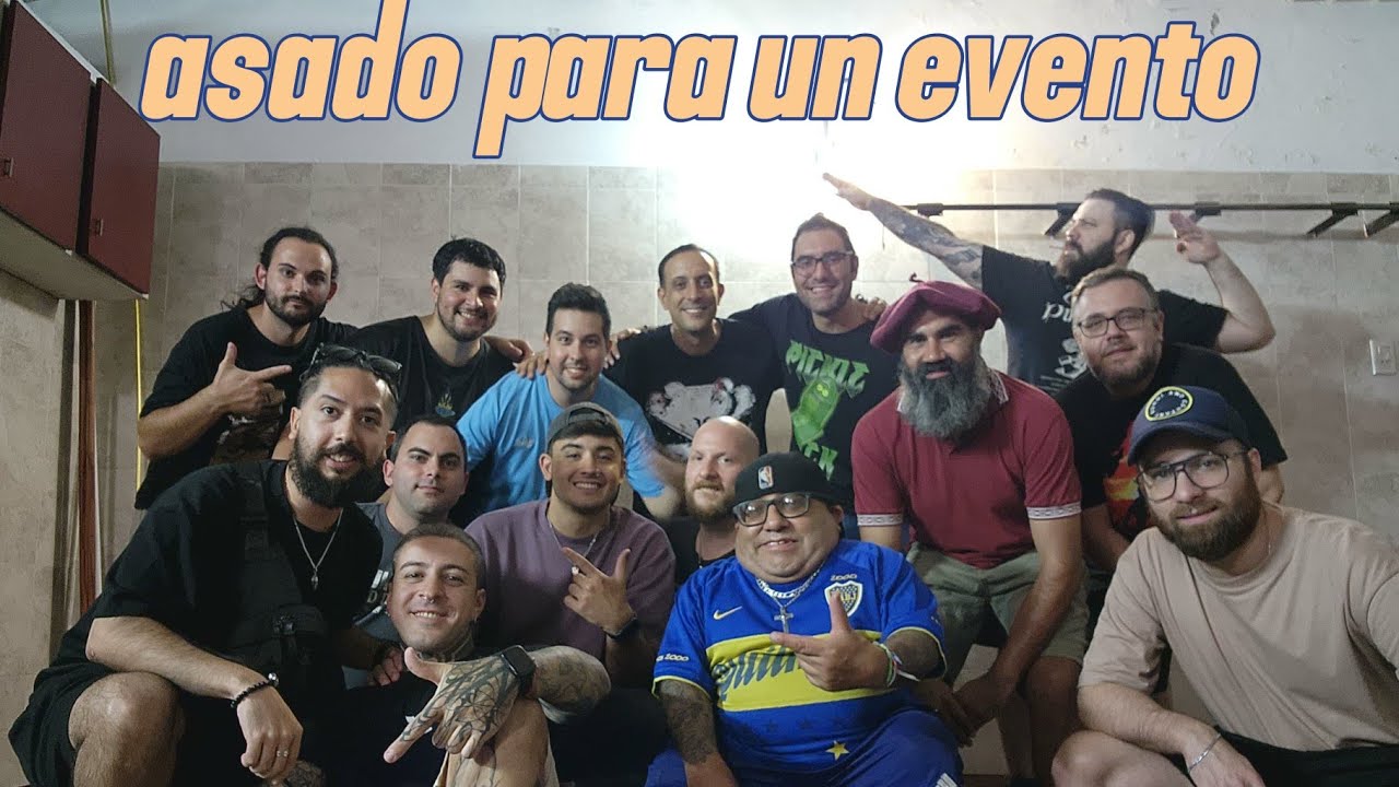 Asado para un evento de amigos 