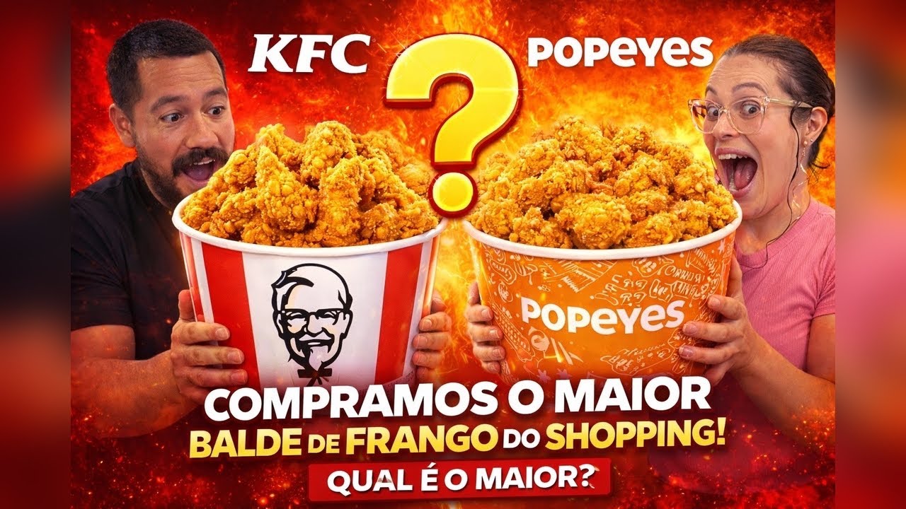 KFC ou Popeyes? Descobrimos Quem Tem o Balde Mais Insano! 🍗