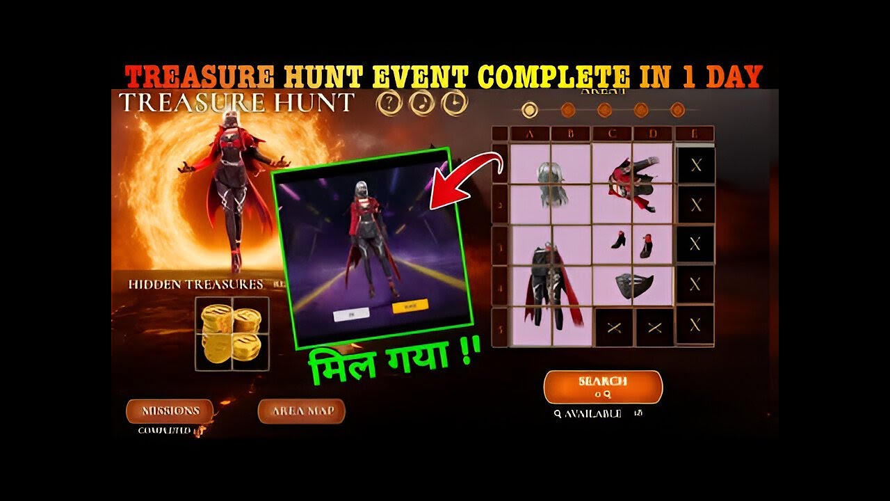 Treasure Hunt Event Kaise Complete/Pura Karen | Free Treasure Hunt Blood Buster Bundle Kse Milega FF