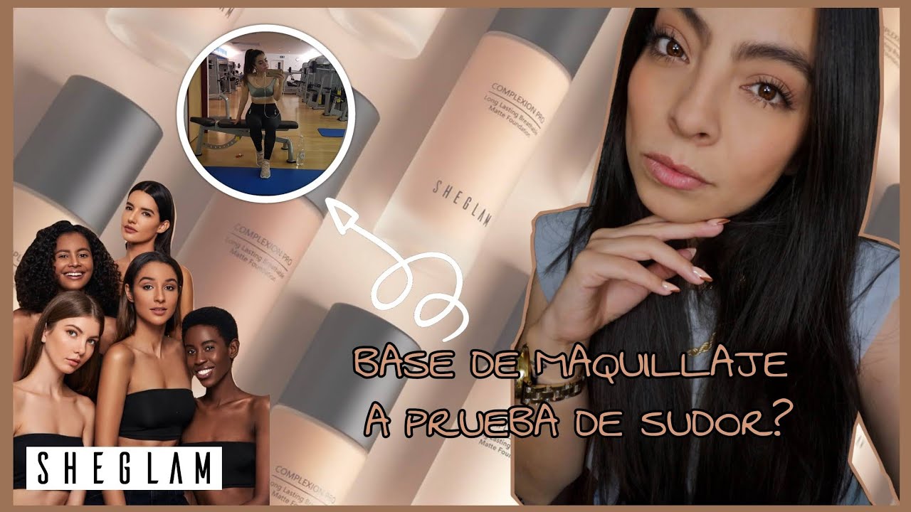 SHEGLAM COMPLEXION PRO|Larga duración y a prueba de sudor? La ponemos a prueba de GYM|Faby leonn