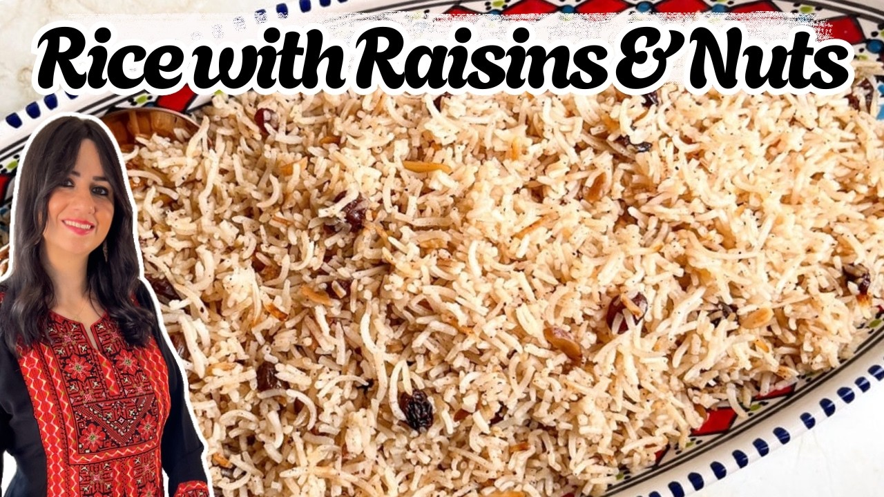 Arabic Rice with Raisins and Nuts (Spiced Rice)