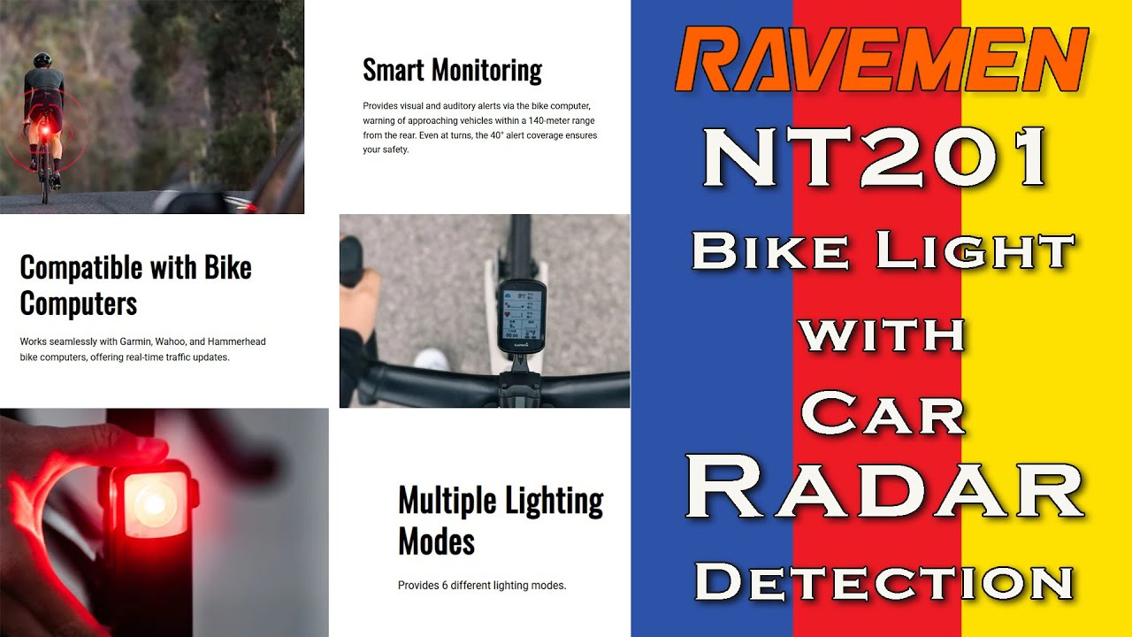 Задний фонарь Ravemen NT201 с радаром Garmin | Первый взгляд и обзор