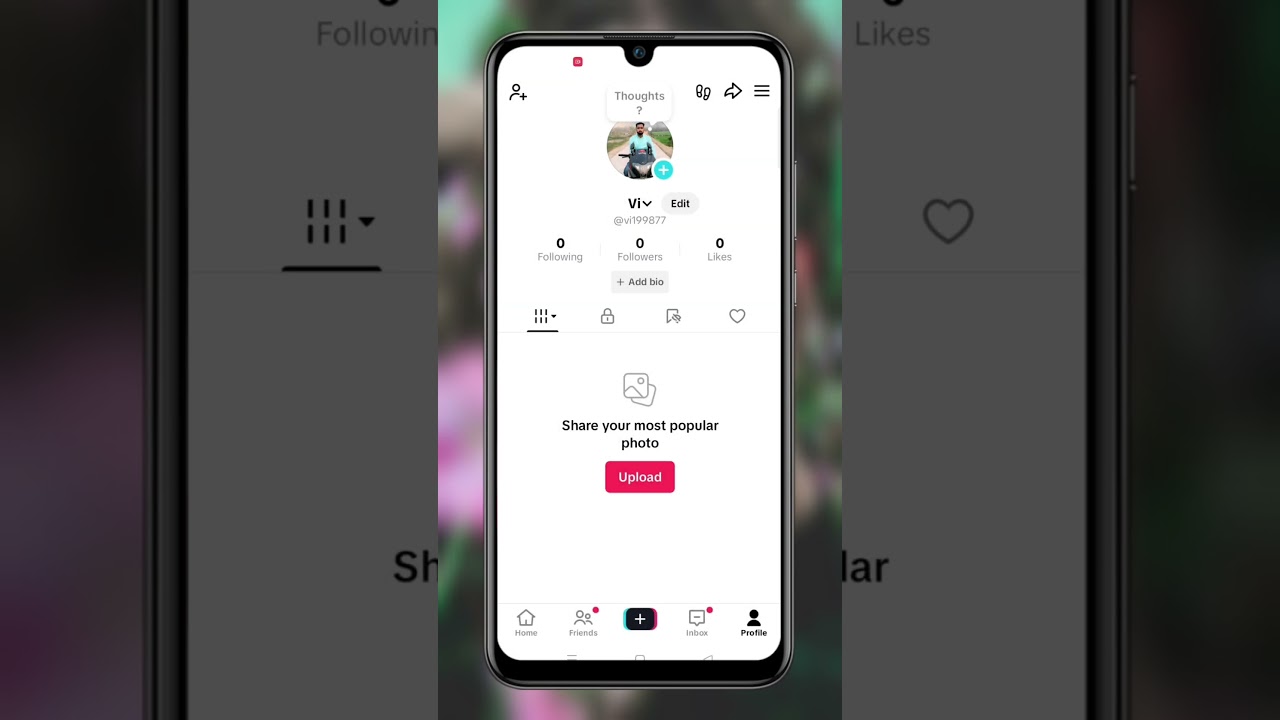 How To Share TikTok Profile Link On WhatsApp | TikTok Profile Link Send #shorts #techfrack