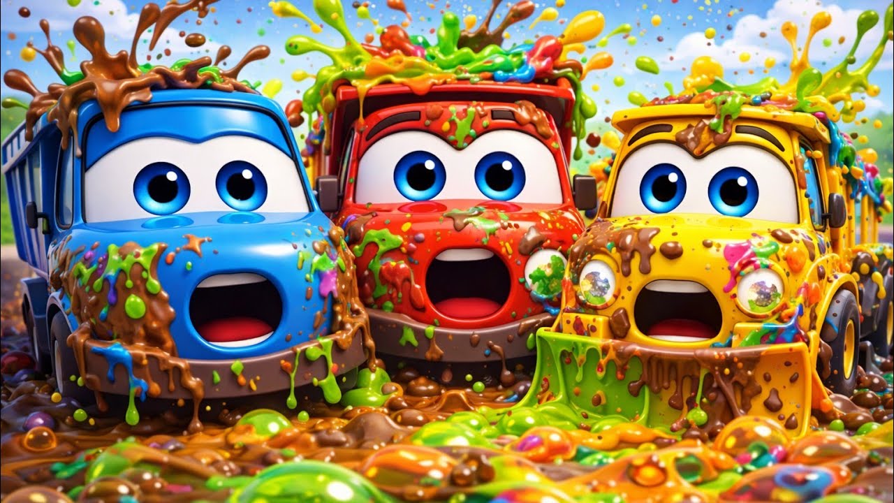 What Happens When Trucks Get SUPER Dirty? 🚛😲 | Kids Car Wash Fun