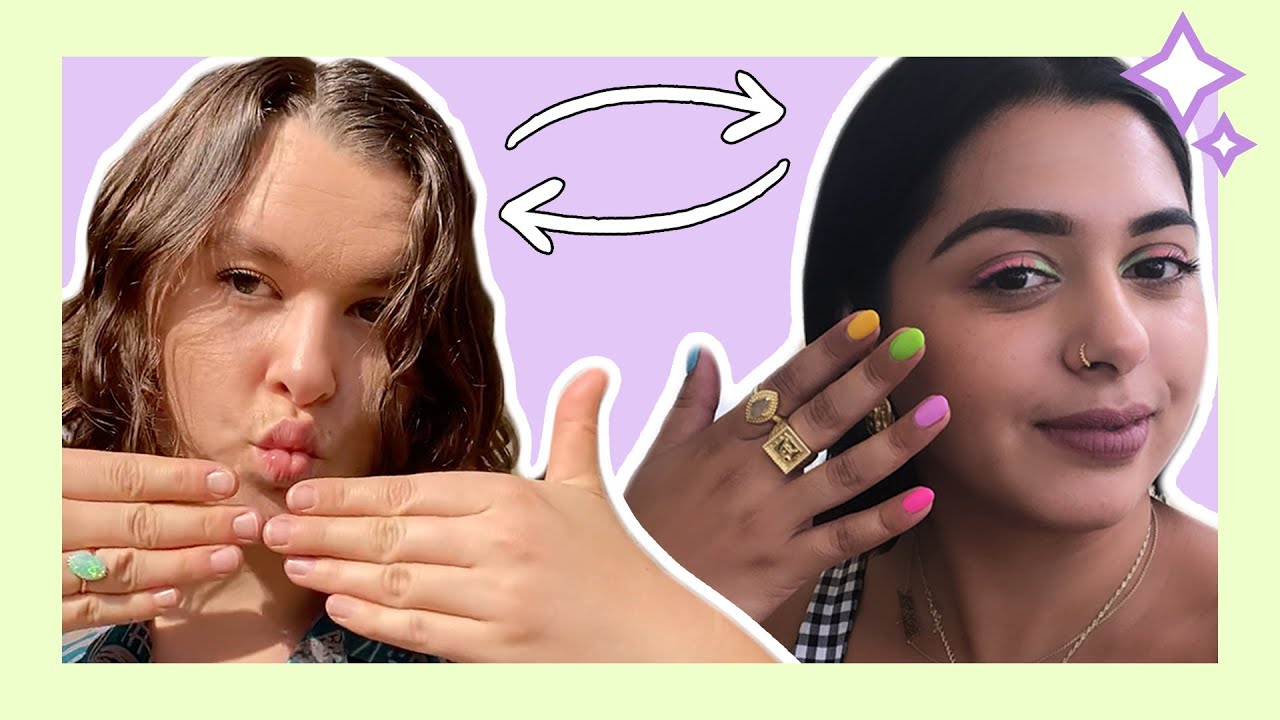 Friends Swap Opposite Nail Styles For A Week