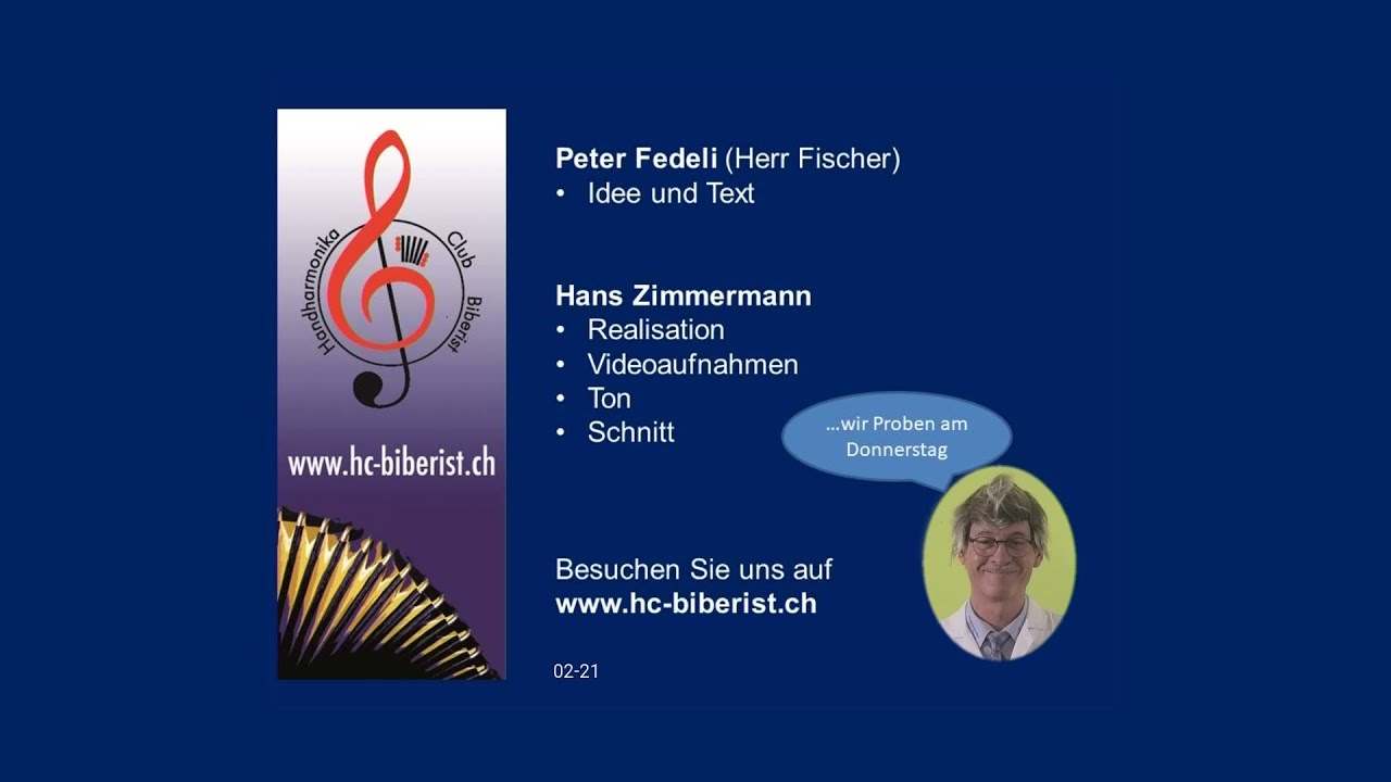Handharmonika Club Biberist mit Herrn Fischer