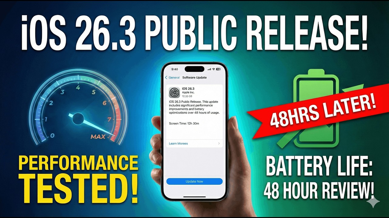 iOS 26.3 After 48 Hours — Battery Life & Performance Tested!