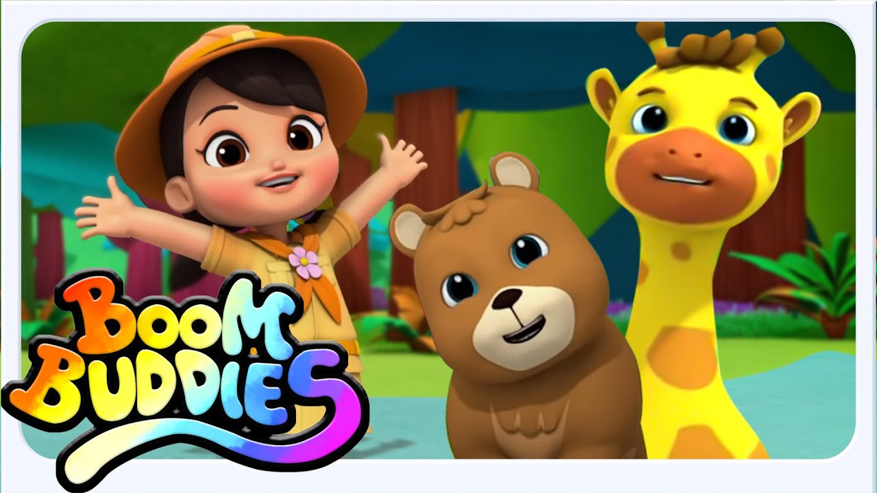 Boom Buddies Orman şarkısı, Hayvan Sesleri | Daha Eğitici çizgi Film  Çocuklar için