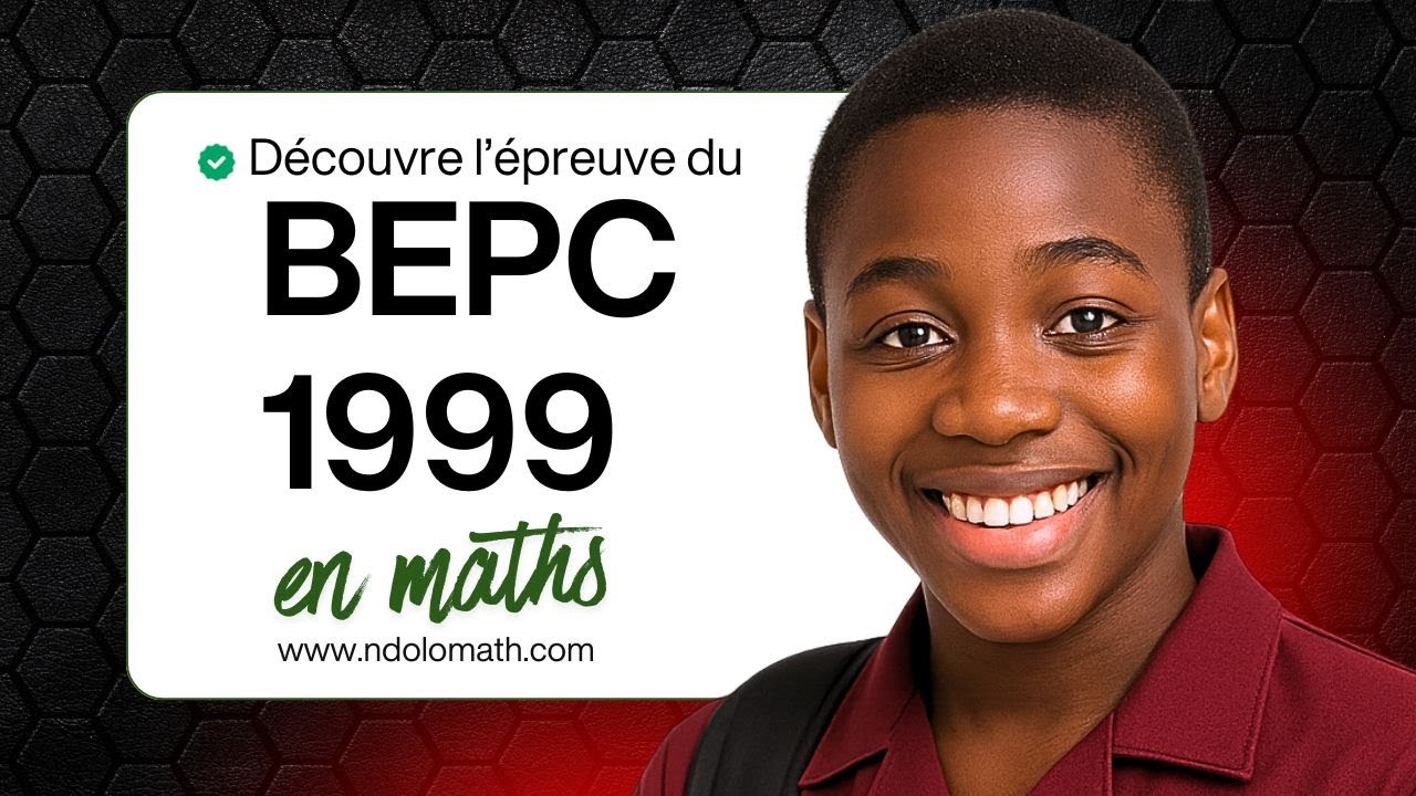 BEPC 1999 EN MATHS
