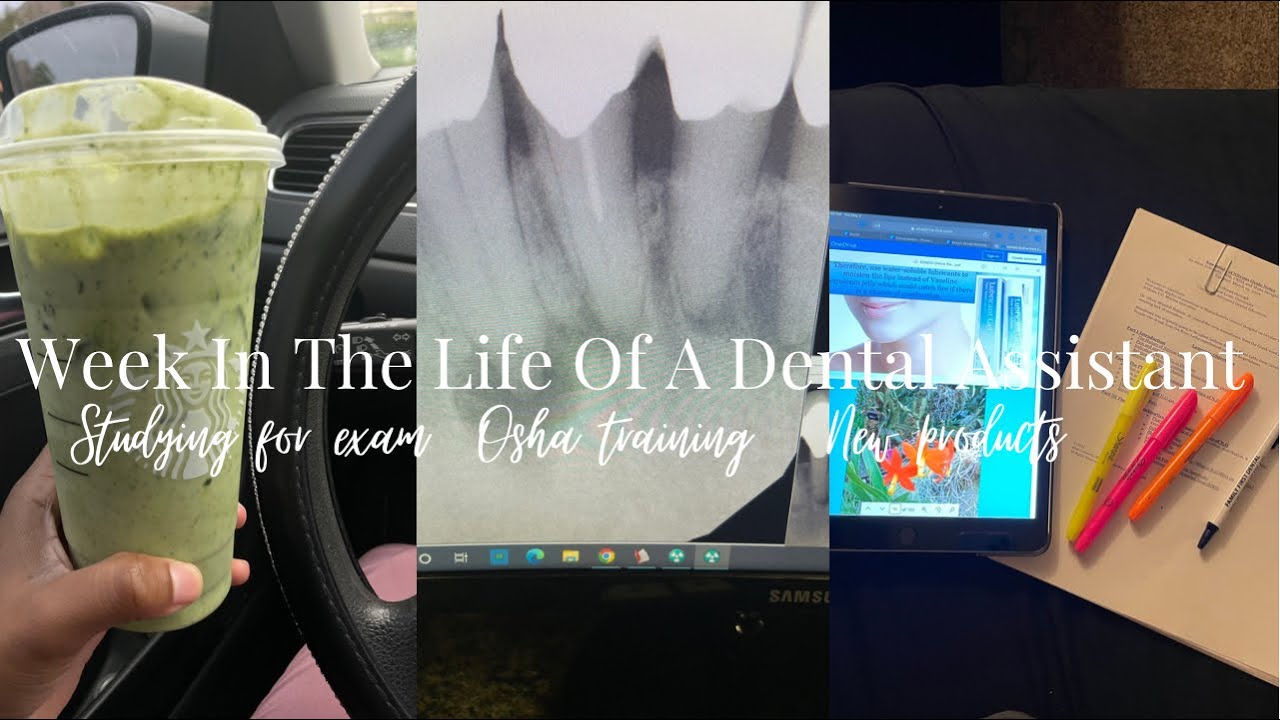 A week in my life as a dental assistant | Going back to school ? Studying for exam + OSHA training!