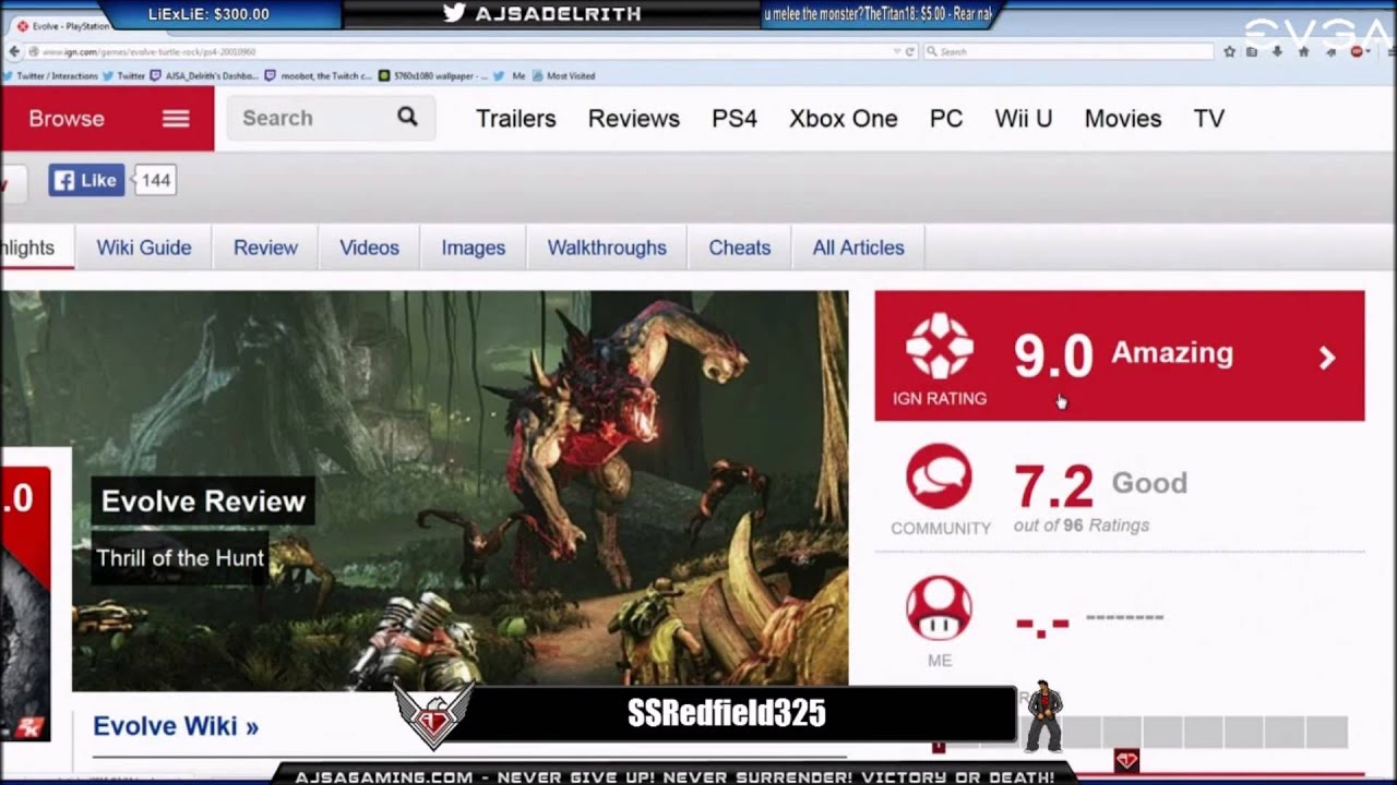 Angryjoe's Response To Ign Giving Evolve 9/10