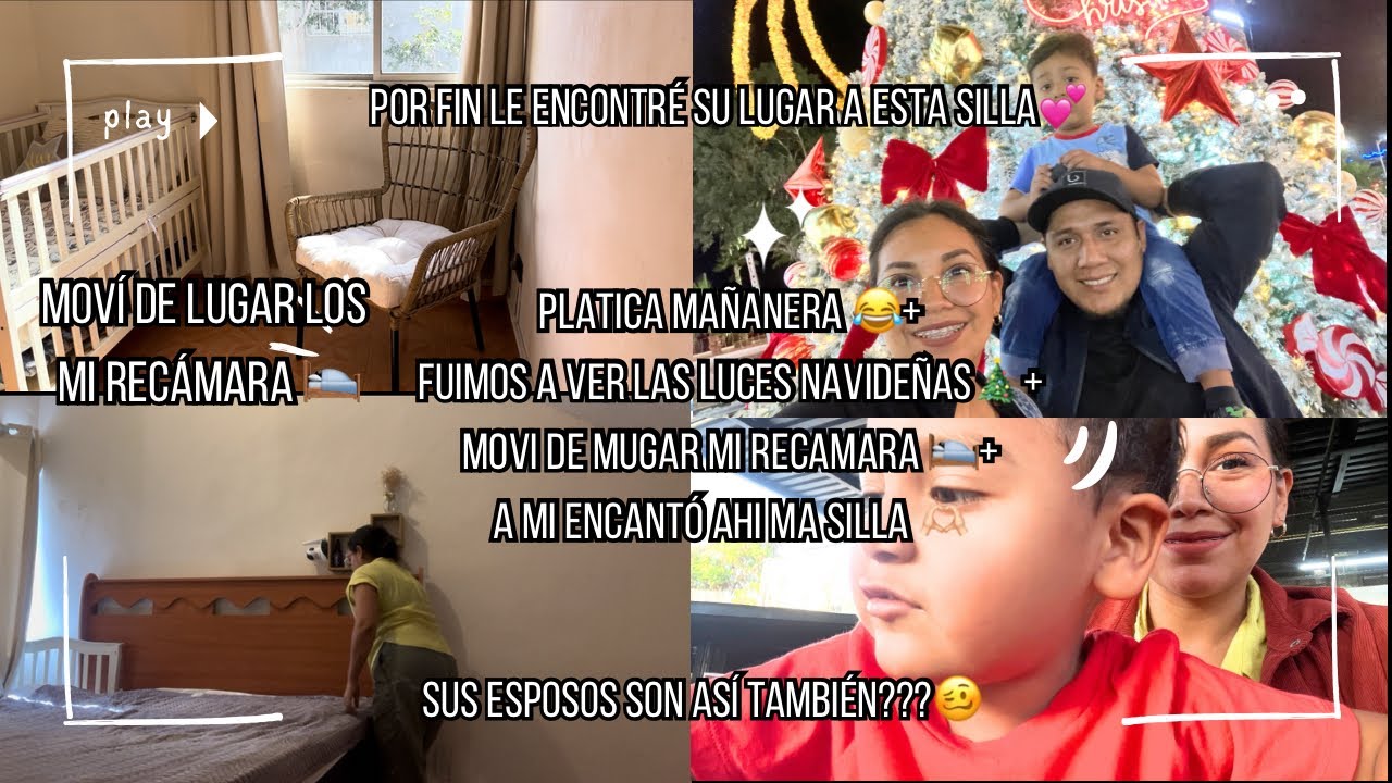 LLEVAMOS A MI HIJO A VER LAS LUCES NAVIDEÑAS🎄+ MOVÍ DE LUGAR MI RECÁMARA🛌+ UN DOMINGO CON MIS PAPÁS💕