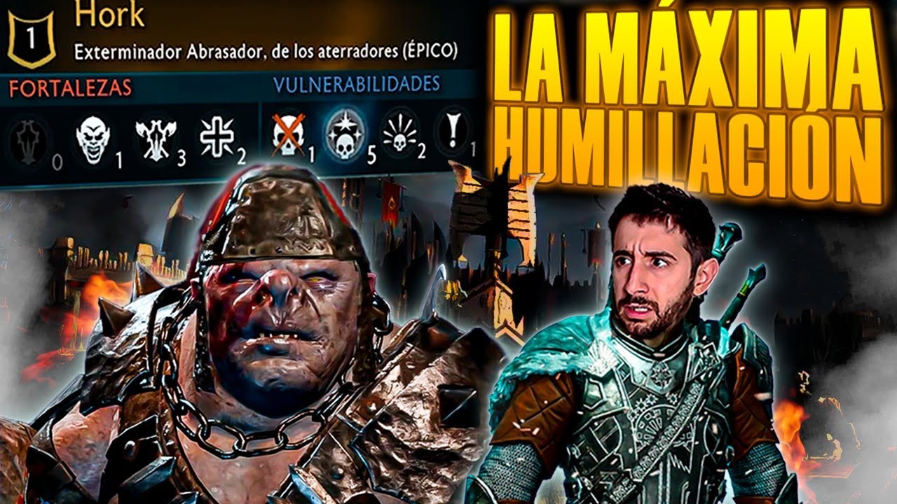 💀 HUMILLO HASTA EL NIVEL 1 AL ORCO QUE ME QUITÓ LA FORTALEZA | SOMBRAS DE GUERRA