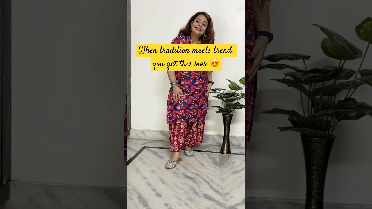 How you style your ethnic wear! 🌸Bold prints, brighter vibes! #DesiVibes #ethnicchic