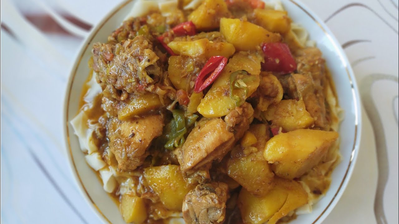 Дапанджи с курицей. Тауық етімен түскі ас.