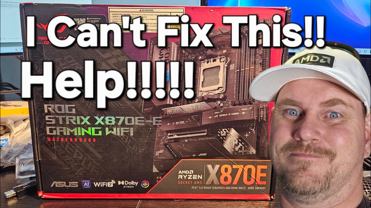 Проблема с материнской платой ASUS ROG Strix X870E E Gaming Wifi. Не могу исправить. ПОМОГИТЕ!!!!