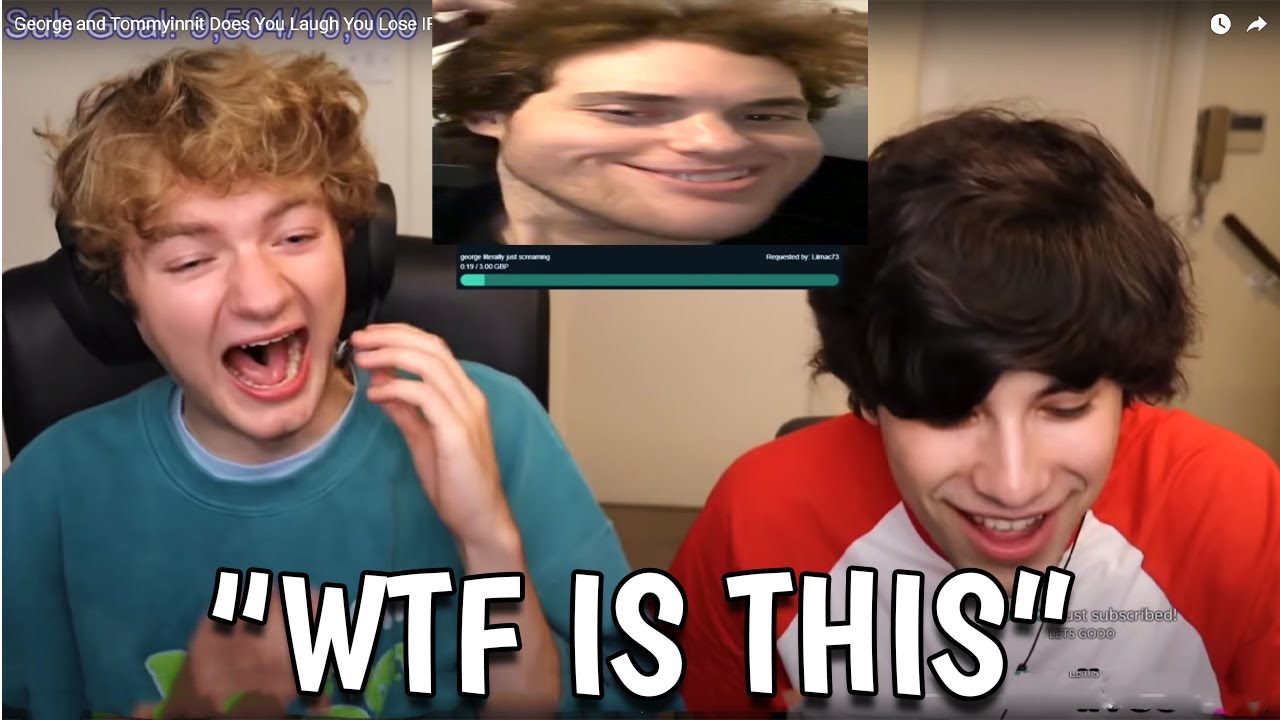 Если Томми и Джордж посмеются, видео закончится.