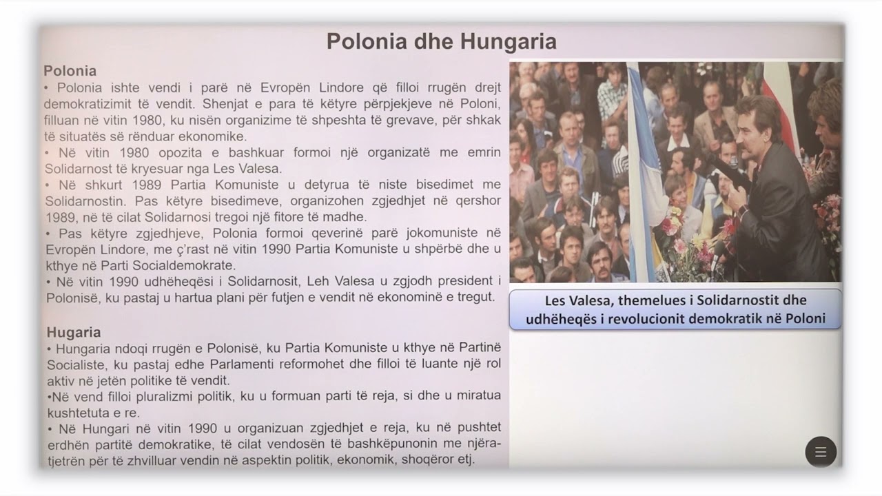9 12 049 - Java 25 - Histori - lëvizjet politiko shoqërore në vendet e bllokut lindor