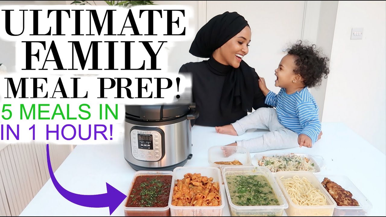 BULK COOKING 5 MEALS IN 1 HOUR | ULTIMATE WEEKLY MEAL PREP!