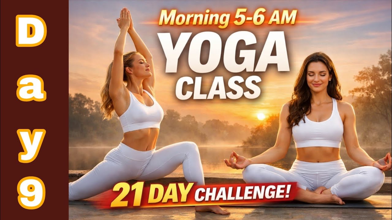 Day 9 yoga class / 21 days challenge
