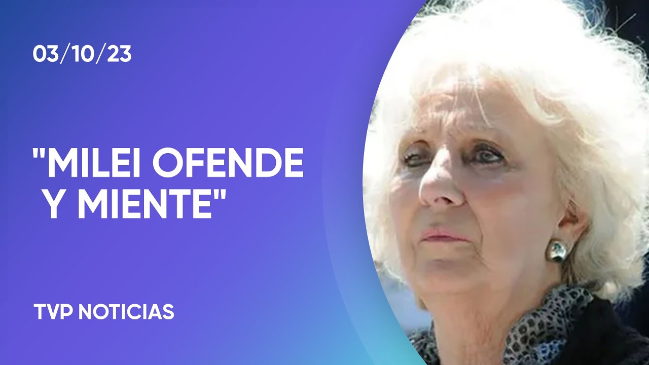 Estela de Carlotto, sobre Milei y su reivindicación de la dictadura