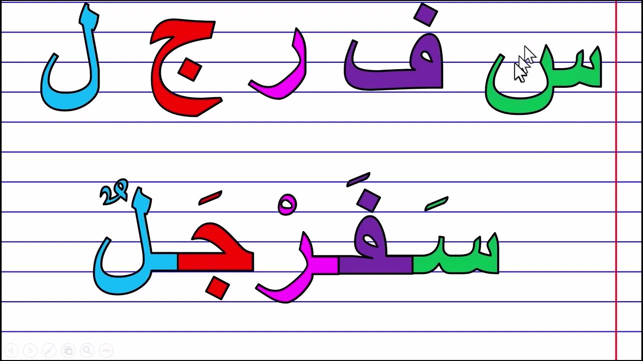 دروس محو الامية  تعلم كيفية تهجي كلمات باللغة العربية بطريقة بسيطة جدا