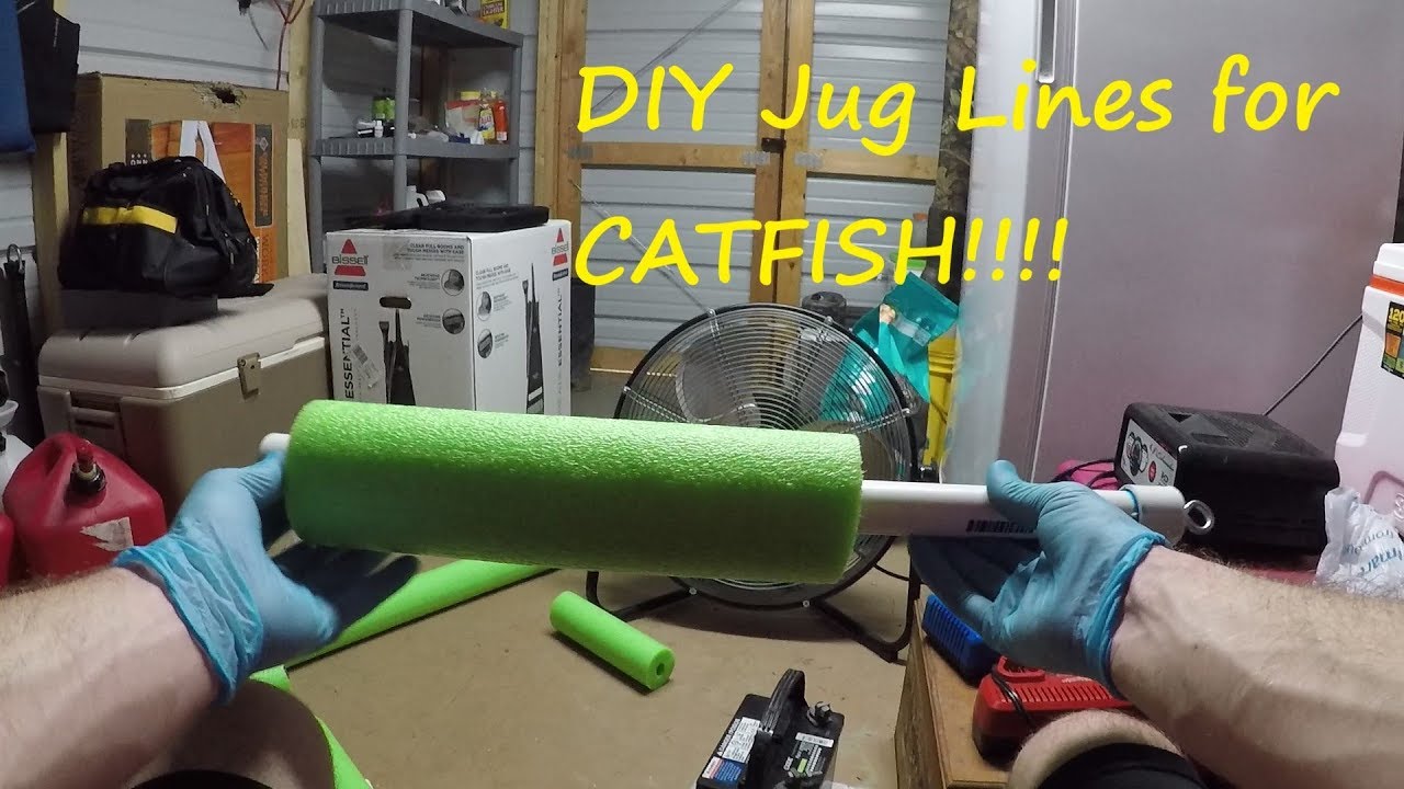 How to Make Jug Lines for Catfish - How to Make Catfish Noodles - Jugs for Catfish