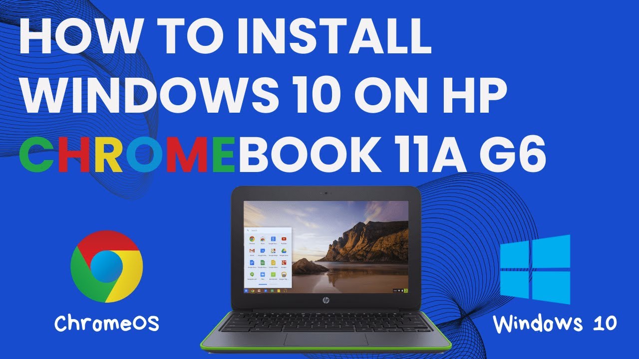 How to install Windows 10 on HP Chromebook 11A G6. #chromebook #hp