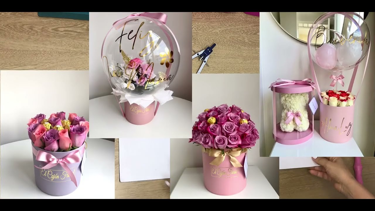 CÓMO HACER UNA CAJA REDONDA 🎁🌹 CAJA PARA FLORES O REGALOS #cajas
