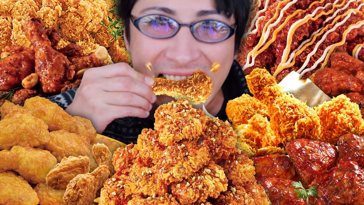 쇼츠 먹방 모음집9 / 🍗 치킨 특집! 맘스터치 에드워드리, 핫치즈싸이순살, 교촌 싱글윙, 반반치킨, BHC 콰삭킹, 쏘마치, 맥도날드 맥윙 등등