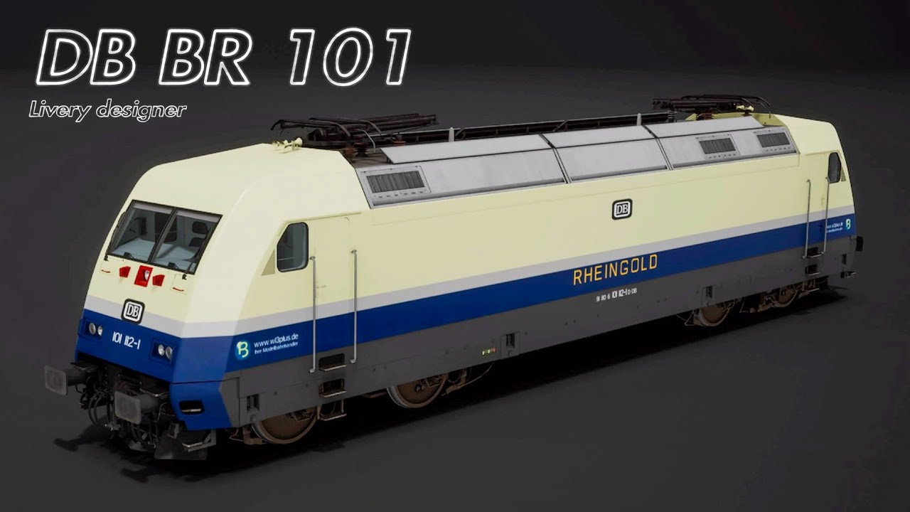 DB BR 101 (TSW2/ PS4) Rheingold v.1 on livery designer - Time Elapse