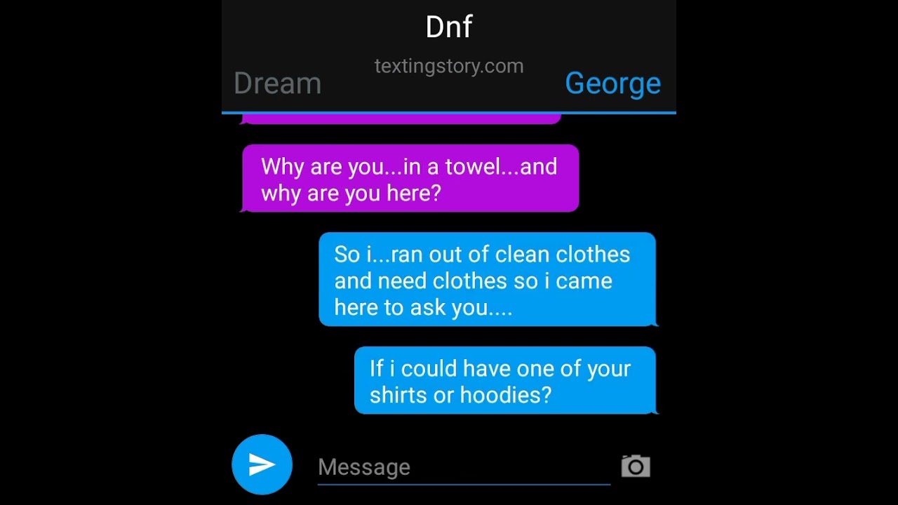 dnf texting story (slightly 13+)