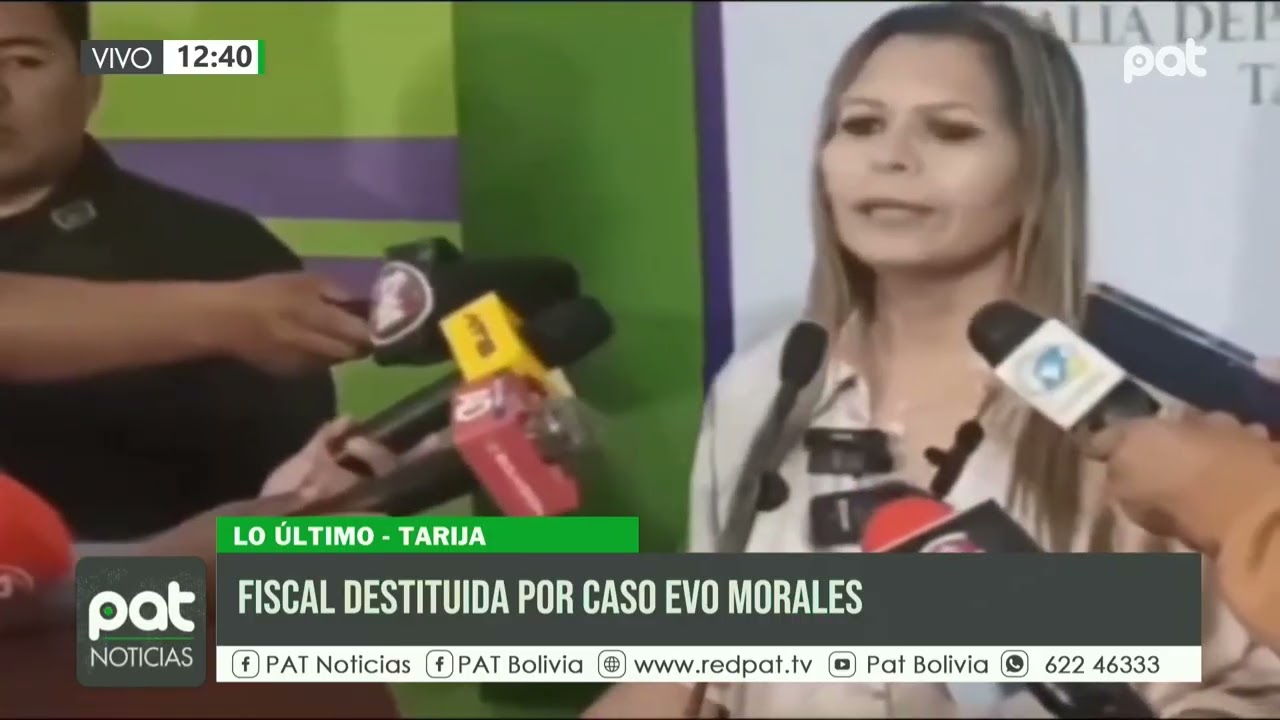 Destituyen a la fiscal de Tarija tras acusar a Evo Morales por trata y tráfico de personas