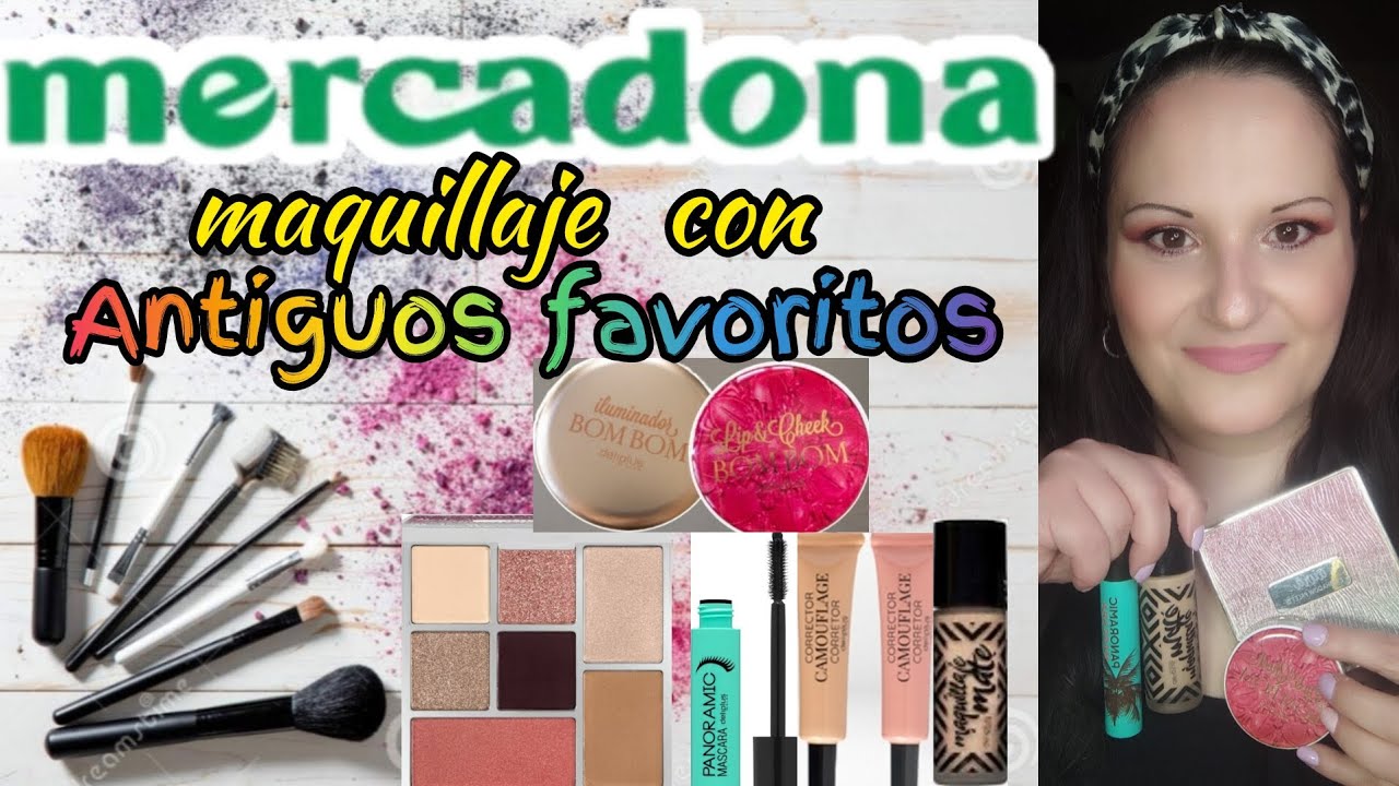 MERCADONA 💄💋 Maquillaje con mis antiguos favoritos 💄💋#mercadona #deliplus #favoritos #maquillaje 💄💋