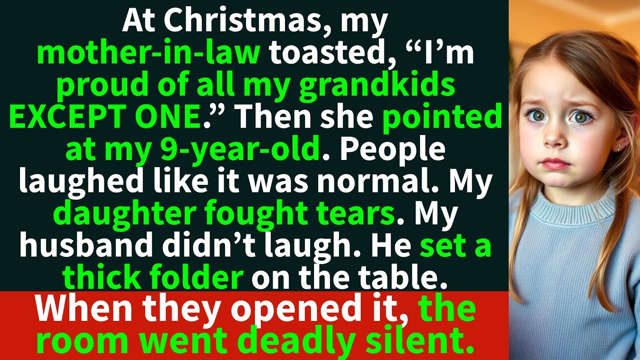 My MIL pointed at my 9-year-old and said: “I’m proud of all my grandchildren EXCEPT ONE”.