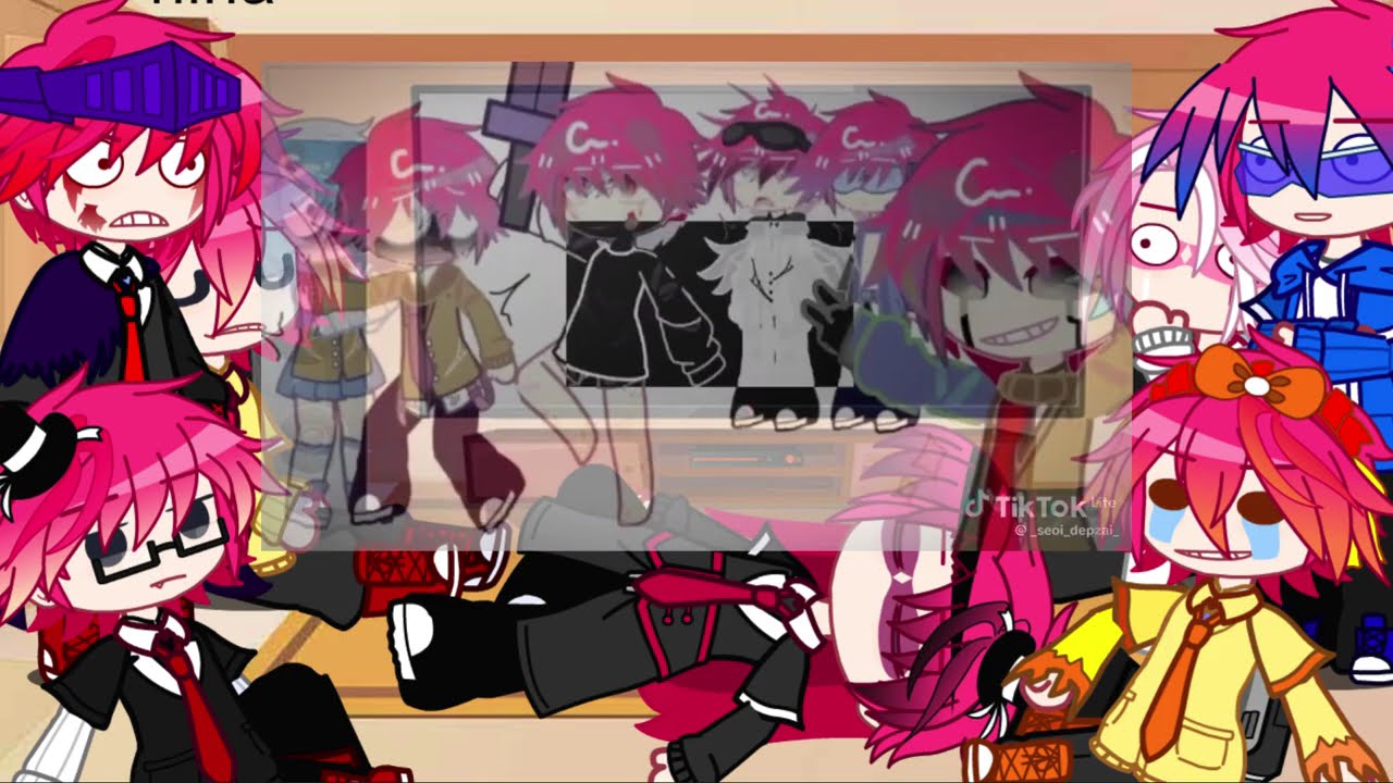 Hiha aut+hiha the blua react to....//by : Haru_iucou.
