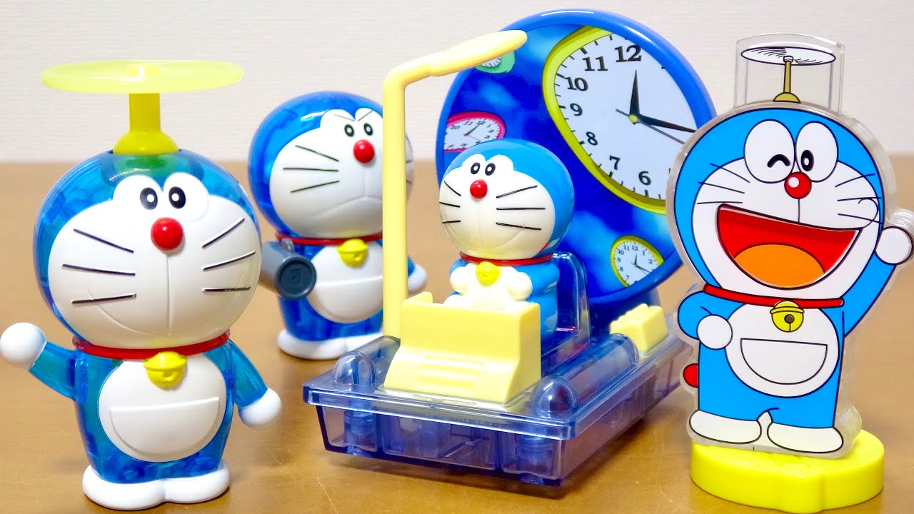 ハッピーセット ドラえもん わくわくサイエンス：第1弾全種コンプリート分析! クリアボディに見るギアと空気圧システムの内部構造設計