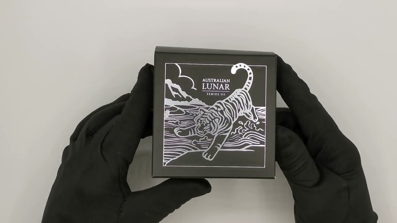 Unboxing Australian Lunar Series III 2022 Year of the Tiger 5oz Silver Proof High Relief Coin