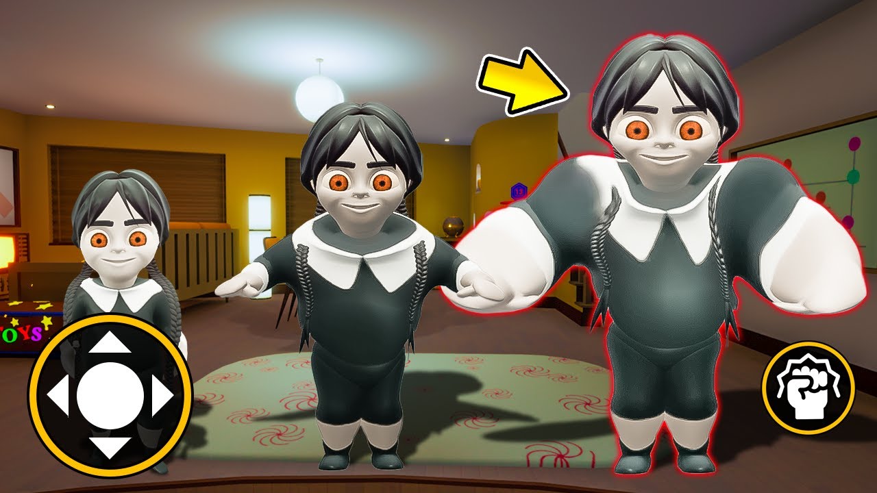What HAPPENS If We FEED Wednesday?!! Horror Game The Baby In Yellow!