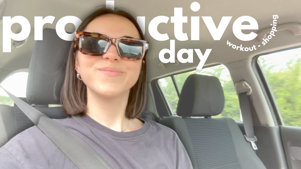 PRODUCTIVE DAY | 24h avec moi, workout, organisation, skincare, shopping