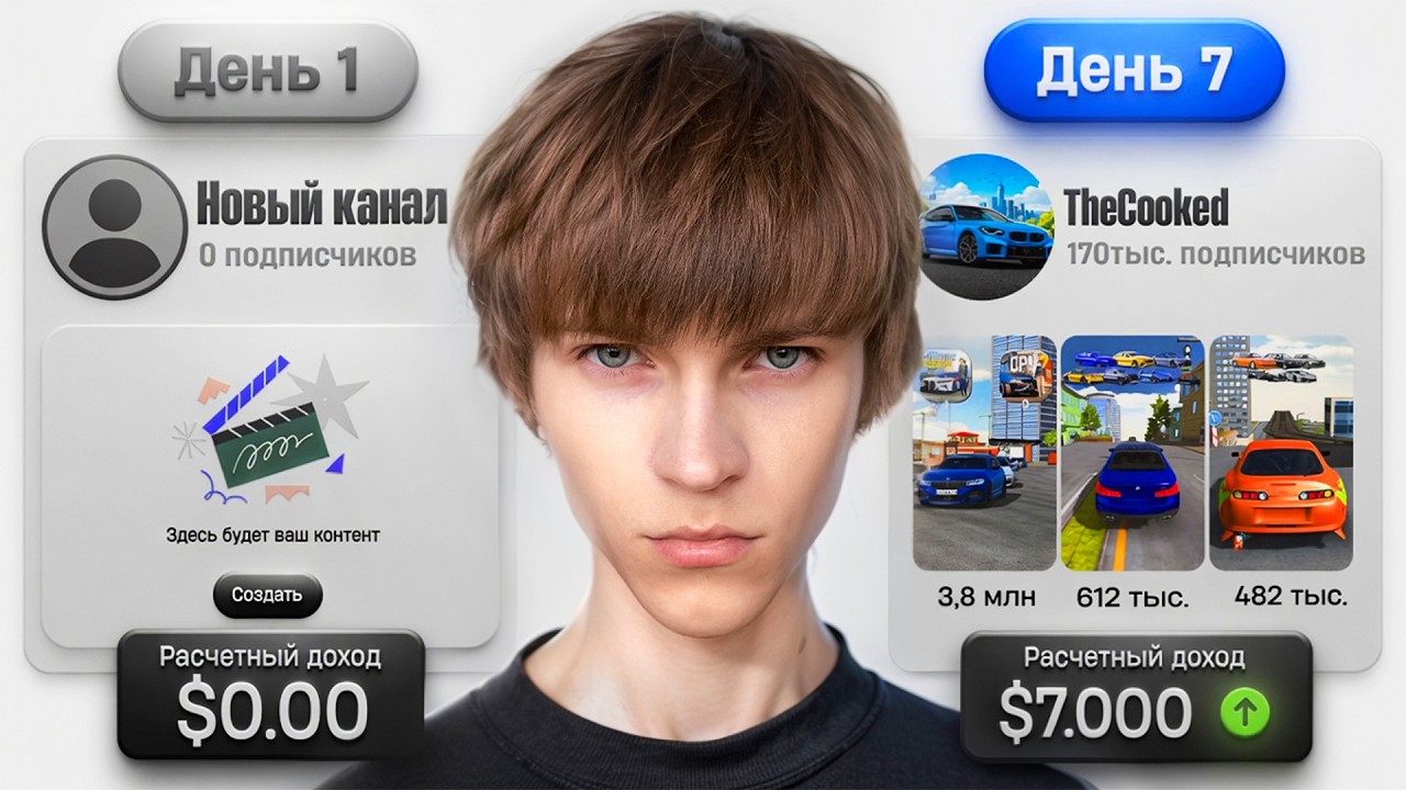 Я Выкладывал Ютуб Шортсы 7 Дней Чтобы Заработать (это сработало)